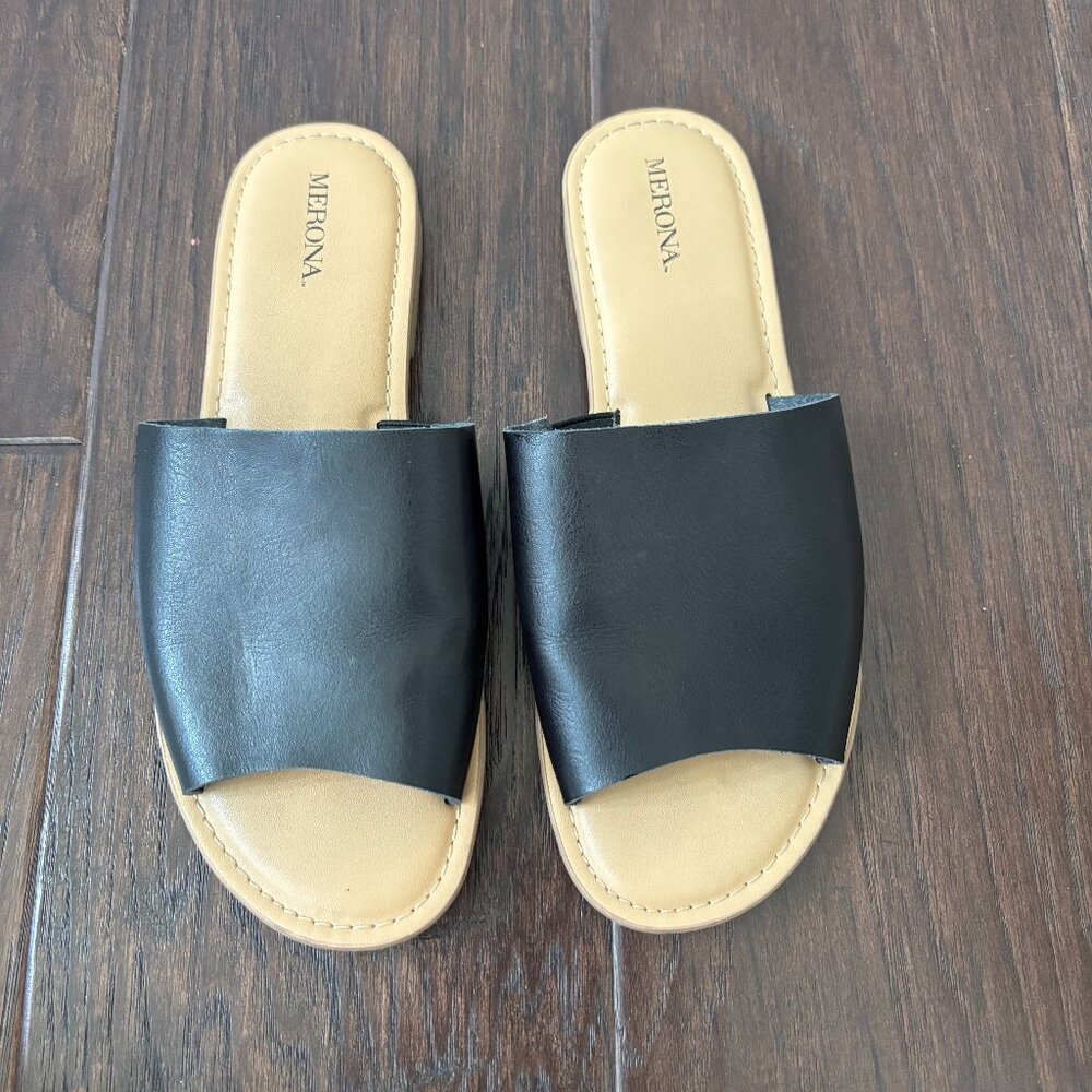 Merona Black Sandals – Size US 7.5